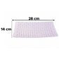 Transparent Glass Serving Tray 11 Inch Rectangular Basketweave Platter (1 Pc)