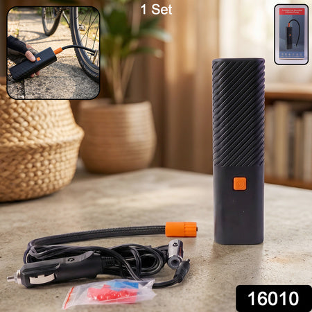 Portable Car Mounted Tyre Inflator Air Pump (1 Set)