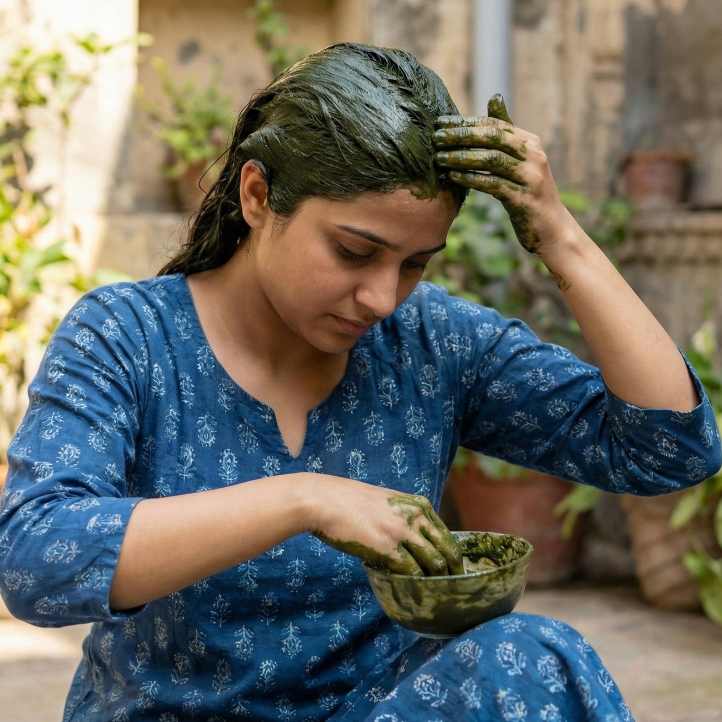 Natural Bhringraj Powder For Traditional Hair Care  80 Gm