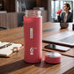 Premium Glass Water Bottle With Silicone Sleeve And Leak Proof Cap 400ml (1 Pc)