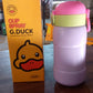 Duckstainless Steel Water Bottle For Kids Adults Steel Flask Metal Thermos Spill Proof Cap Closure Bpa Free For School Home Office Drinkware 400 Ml