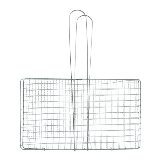Heavy-duty Stainless-steel Barbecue Grill Basket (1 Pc)