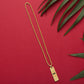 Golden Ram Naam Locket With Chain (1 Pc)
