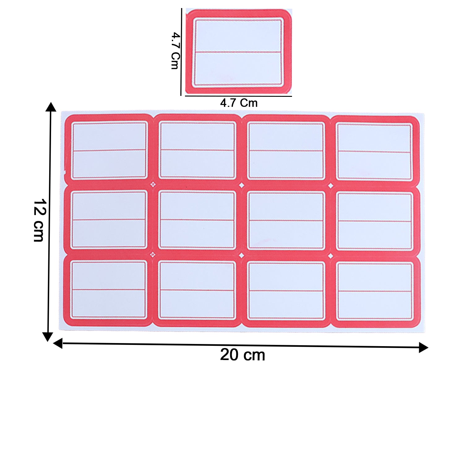 Writable Label Stickers  50 Sheets