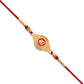Golden Shree Rakhi With Designer Frame
