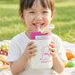 Cute Cartoon Printed Glass Tumbler With Lid And Straw (400 Ml)