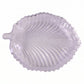 Leaf Shape Glass Serving Tray 20 X 16 Cm Platter For Snacks And Dessert (1 Pc)