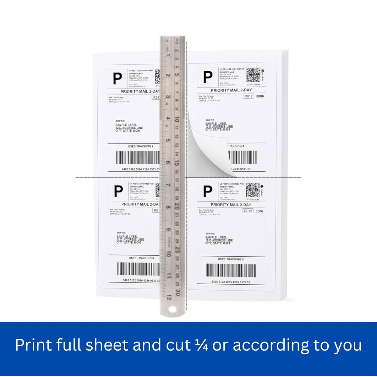 Oddy Self-adhesive Label Sheets  A4 Full-sheet Labels (100 Sheet)