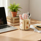 5 Compartment Rotating Pen Holder 360 Desk Organizer For Office Home (1 Pc)