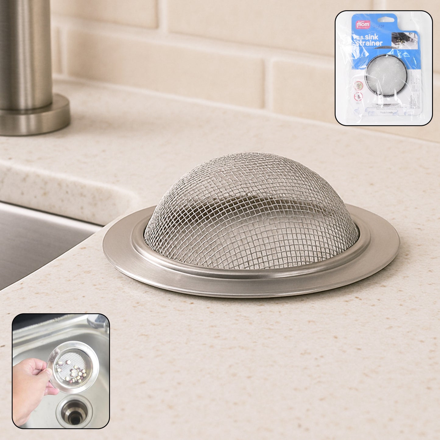 Supermom Stainless Steel Sink Strainer (1 Pc)