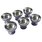6 Pc Stainless Steel Dessert Bowl Cup Set With Stand