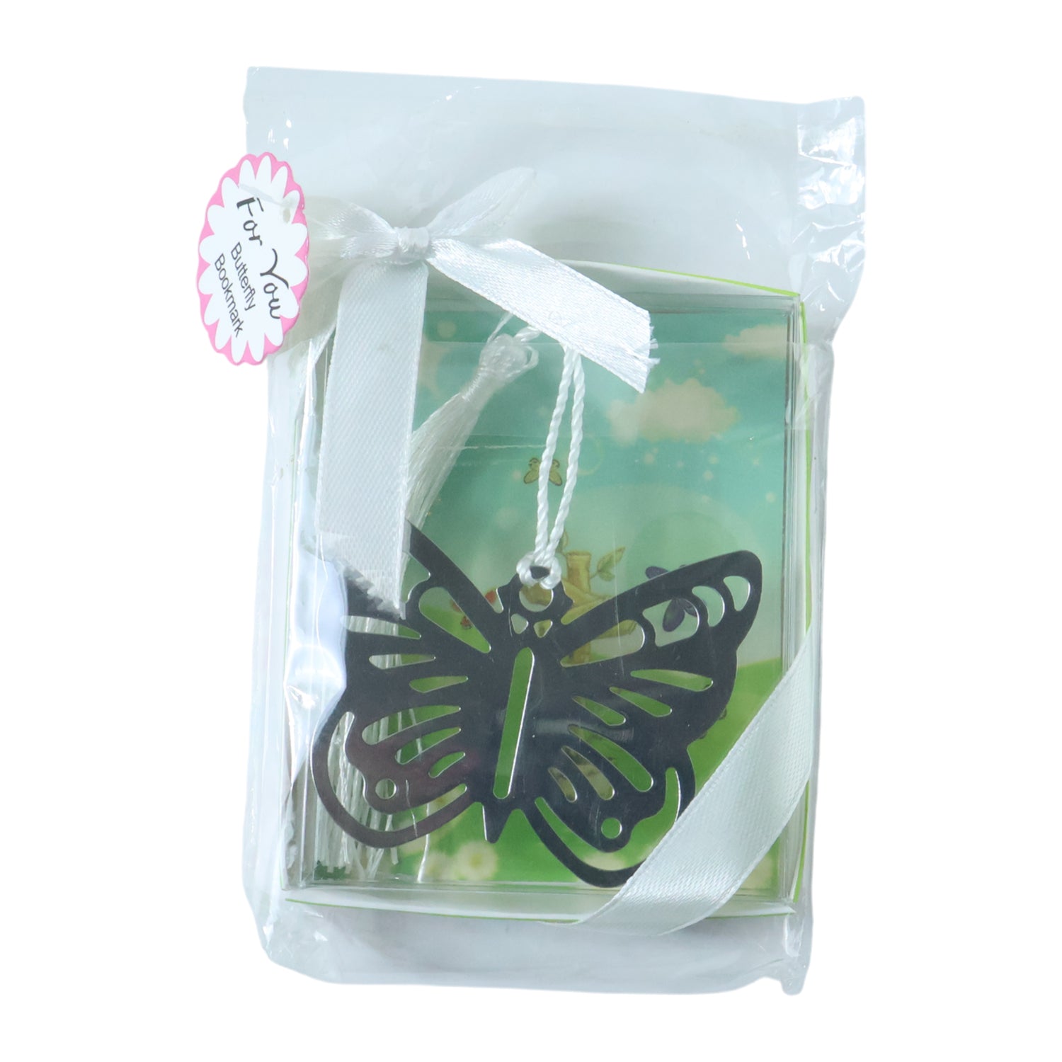 Elegant Butterfly Design Metal Bookmark (1 Pc)