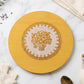 Wooden Heat Resistant Round Coaster  Protects Surfaces  Prevents Heat Marks