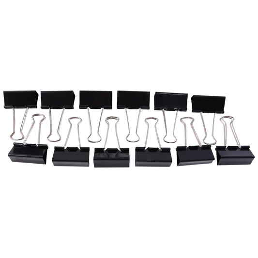 51 Mm Large Binder Clips (12 Pc Set)