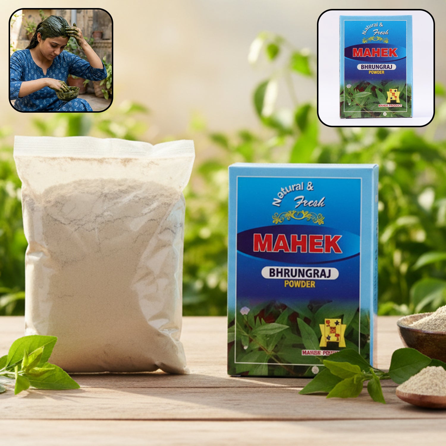 Natural Bhringraj Powder For Traditional Hair Care  80 Gm