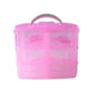3-Tier Transparent Craft Storage Box with 18 Adjustable Compartments