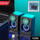 Rgb Desktop Speakers Plug And Play Usb Powered Speaker (2 Pc Set)