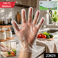 Disposable Medium Plastic Gloves (100 Pc)
