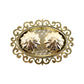 Decorative Double Kumkum Dish With Ornate Tray (1 Pc)