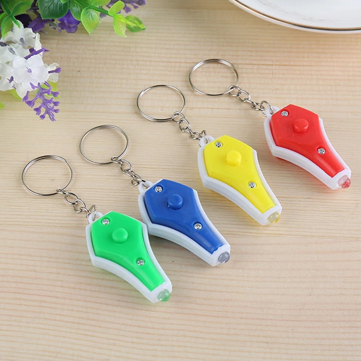 Mini Led Keychain Uv Light With Blue Light (1 Pc)