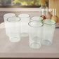 Apex Clear Plastic Tumbler  Glass Set  6-piece Unbreakable
