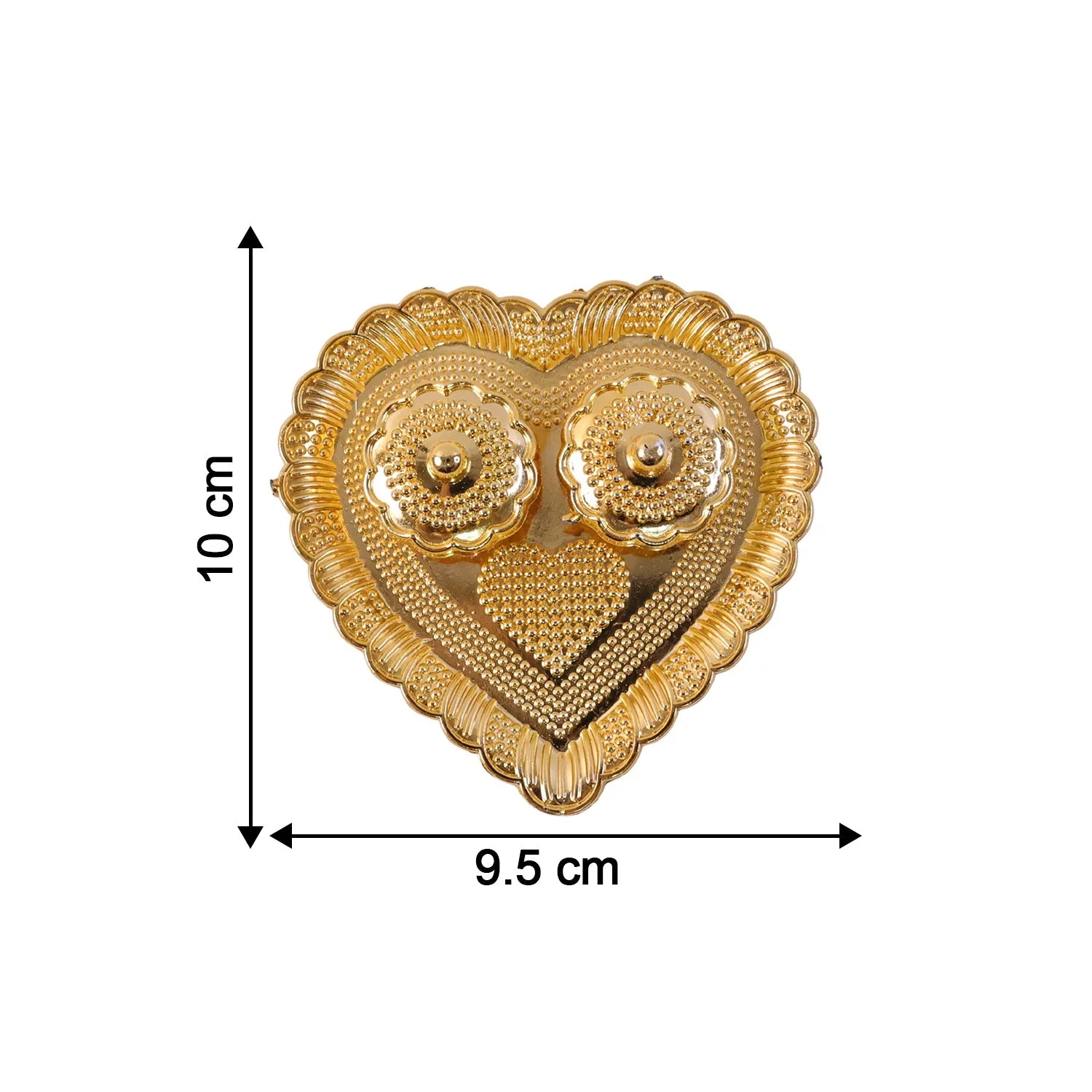 Heart Shaped Kankavati Kumkum Holder For Puja And Tilak Rituals (1 Pc)
