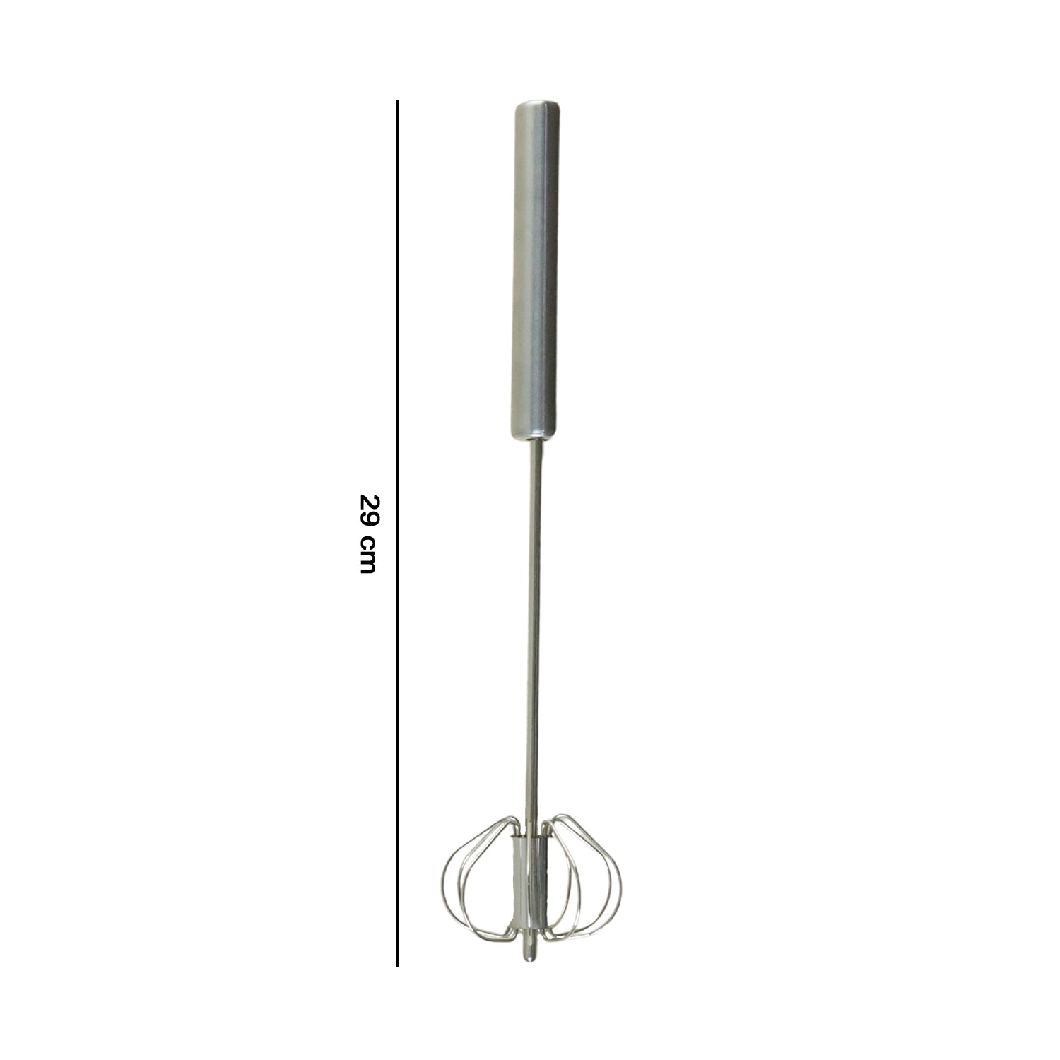 Stainless Steel Hand Push Rotary Whisk (1 Pc 29 Cm)