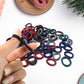 Small Hairbands Bands Hair Rubber Bands (Pack of 100 / Multicolour)