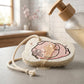 Cartoon Printed Bath Scrubber Sponge with Hanging Rope (1 Pc)