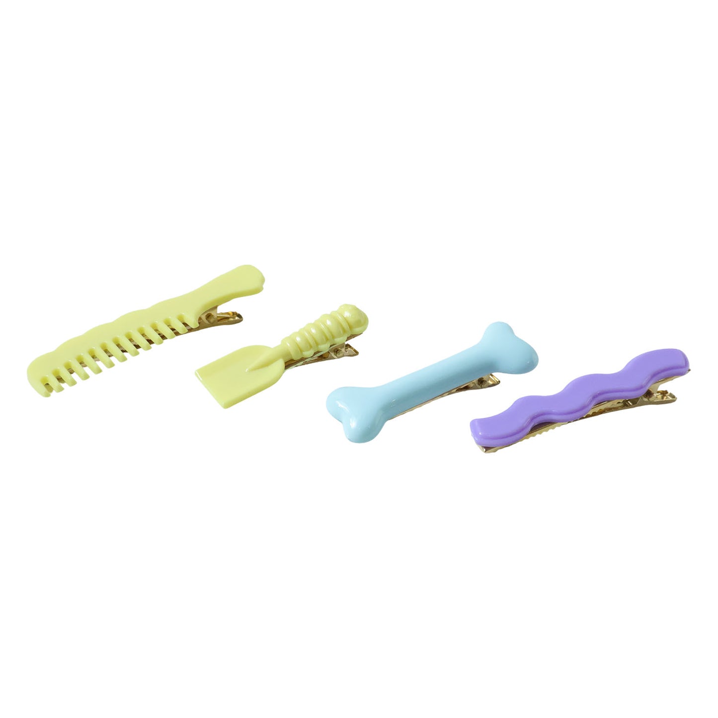 Decorative Alligator Hair Clips Set For Girls  Women  Cute Styling Pins (4 Pc)