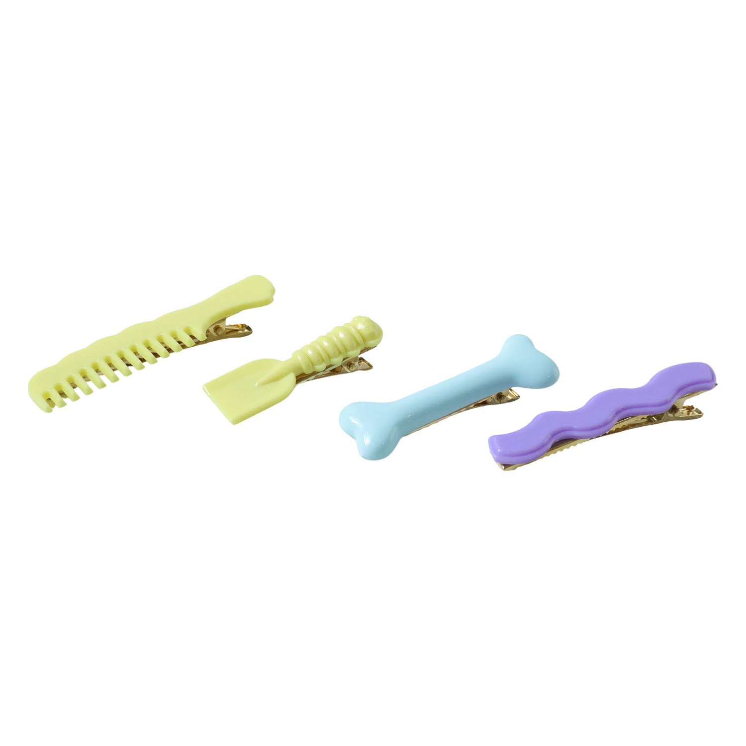 Decorative Alligator Hair Clips Set For Girls  Women  Cute Styling Pins (4 Pc)