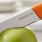 Ergonomic kitchen knife designed for comfortable handling