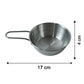 Stainless Steel Small Tadka Pan With Long Handle For Tempering 11 Cm (1 Pc)