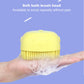 1348 Silicone Massage Bath Body Brush Soft Bristle With Shampoo Dispenser