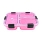 Plastic 3 Compartment Insulated Lunch Box Lunch Box (1 Pc)