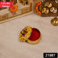 Mix Design Decorative Kankavati With Lid For Kumkum And Pooja Essentials (1 Pc)