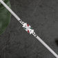 Twin Kalash Design Silver-toned Rakhi
