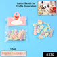 Alphabet Letter Beads Set For Craft Decoration (1 Set)