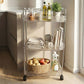 3 Layer Multipurpose Storage Trolley With Wheels