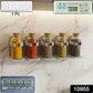Wall-mounted Adjustable Spice Rack Organizer (1 Pc)