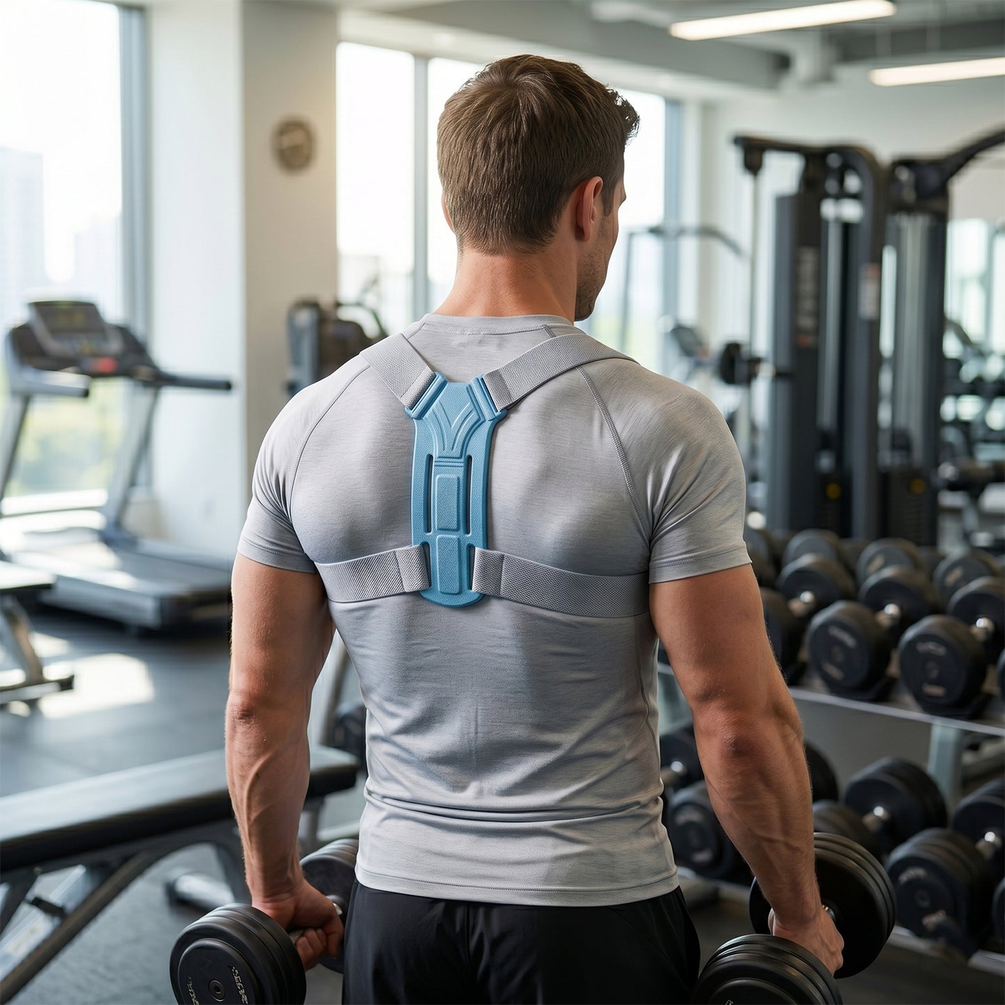 Ergonomic Adjustable Back Posture Corrector Support Belt (1 Pc Mix Size  Design)