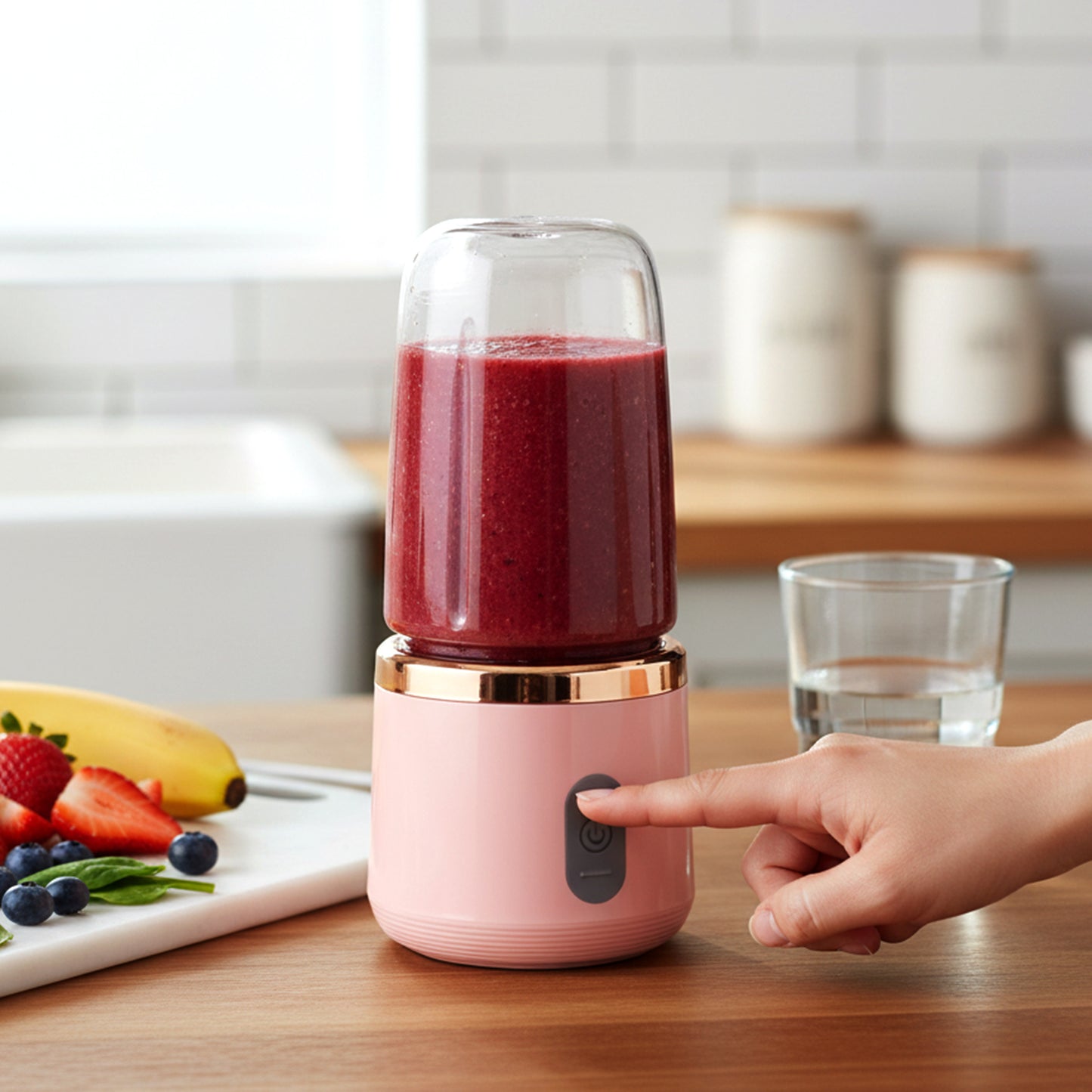 Rechargeable Portable Mini Juicer Blender Bottle Without Cup (1 Pc 400 Ml)