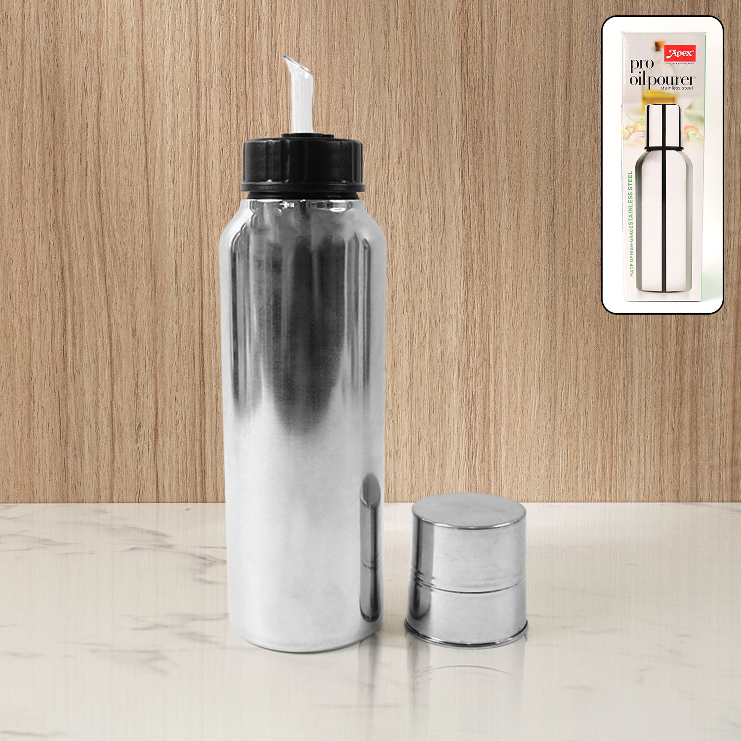 Apex Pro Stainless Steel Oil Pourer  750ml (1 Pc)