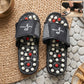 Acupressure Foot Massage Slippers Reflexology Massager Sandal Size 8 (1 Pair)