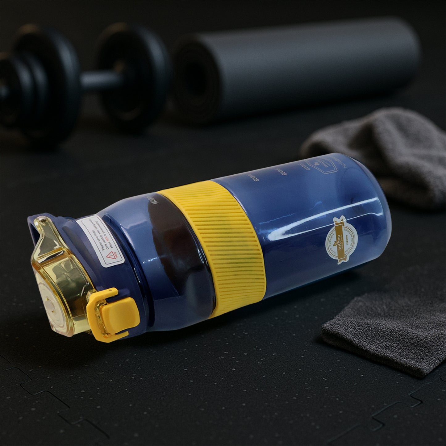 Sports Water Bottle With Flip Lock Lid 1400ml - (1 Pc)