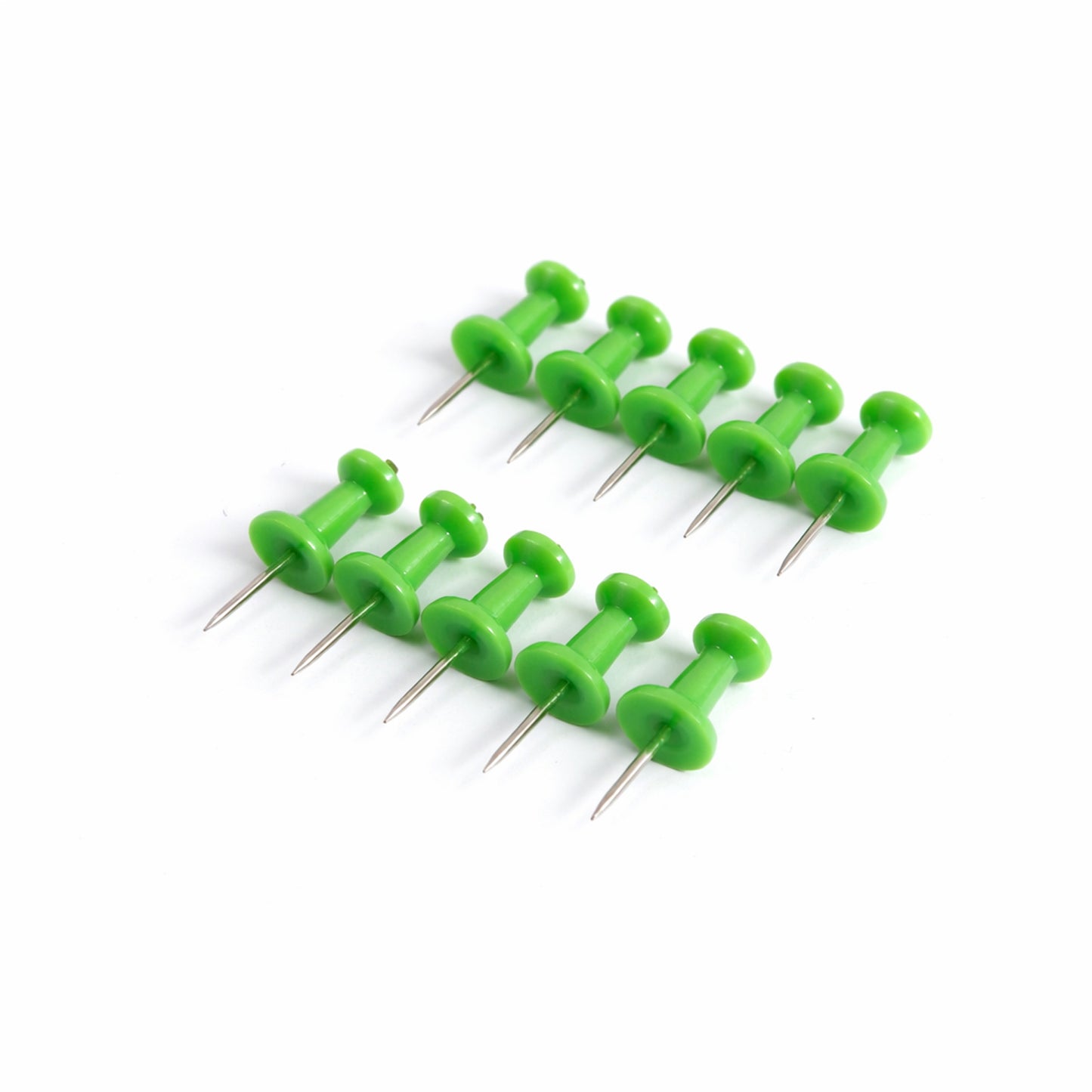 Green Plastic Push Pins Thumb Tacks For Notice Board (10 Pc)