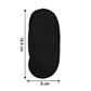 Soft Black Fabric Sleeping Eye Mask For Flight Travel And Night Rest (1 Pc)