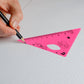 Cute Cartoon Giraffe Ruler  Scale Meter Ruler  Triangle Ruler (4 Pc Set)