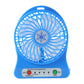 Portable Rechargeable Mini Table Fan With Led Light And Battery (1 Pc)
