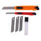 Professional Utility Knife Cutter Set With Extra Snap Off Blades (1 Set)